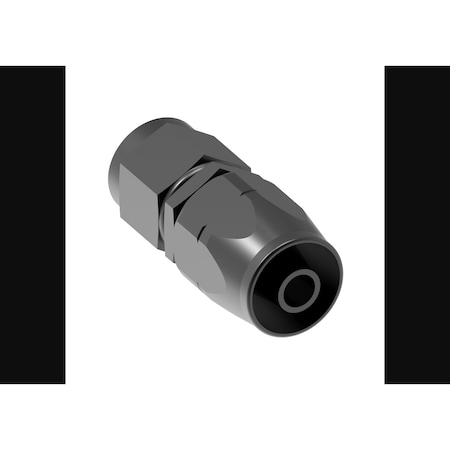 Aeroquip -6 AN Hose, Straight, Anodized, Black, Aluminum FCM4412